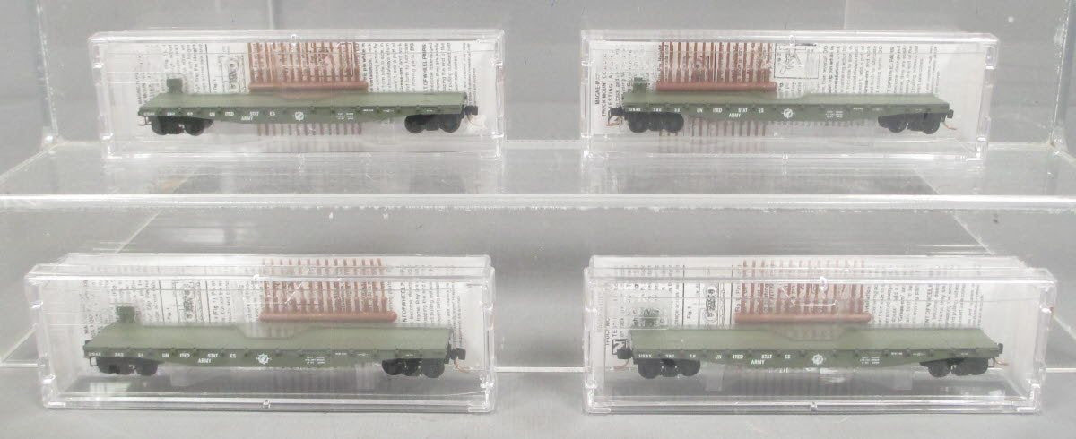 Micro-Trains 99300151 N US Army 50' Flatcar Running Pack (Set of 4) LN/Box