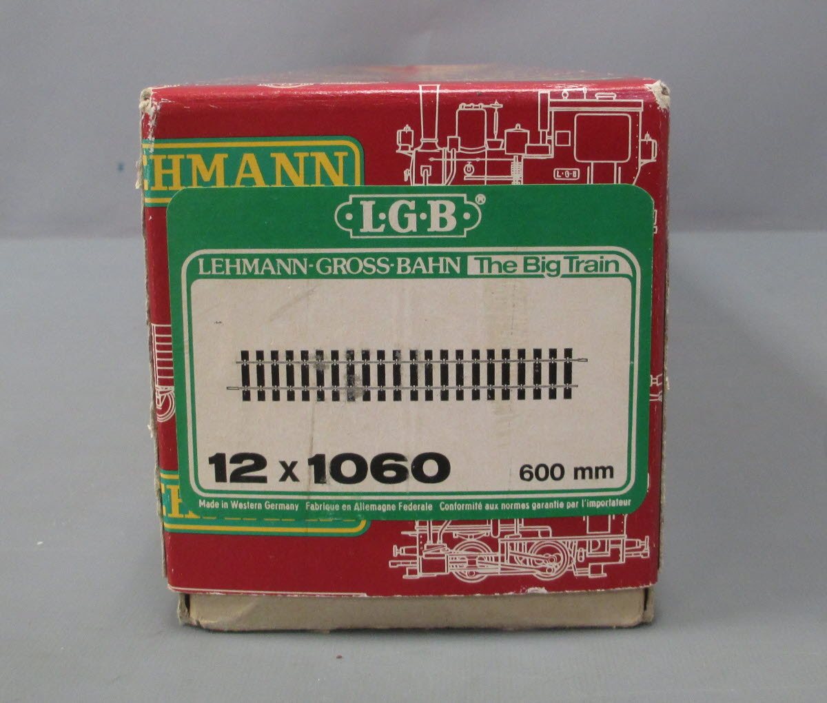 LGB 1060 G Scale 600mm Straight Track (8) EX/Box