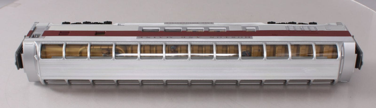 MTH 20-67081 O Gauge Boston & Maine 70' Streamlined Full Lengeth Ribbed Vista D LN/Box