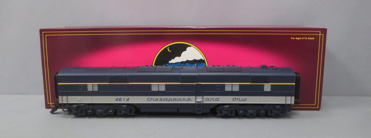 MTH 20-2544-3 Chesapeake & Ohio E-6 B-Unit Non-Powered Diesel Engine #4614 NIB