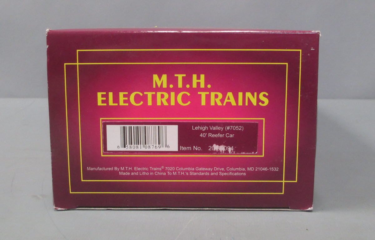 MTH 20-94094 O Lehigh Valley Reefer Car #7052 LN/Box