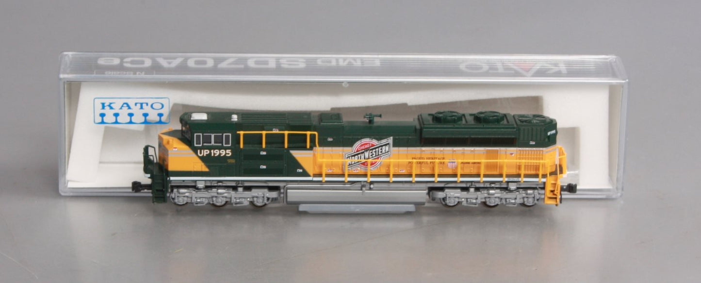 Kato 176-8407 N Scale UP Heritage/C&NW SD70ACe Diesel Loco #1995 w DCC LN/Box