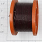 Lionel No. 40 O Gauge Orange Cable Reel with Solid 18 AWG Maroon No Tape Wire