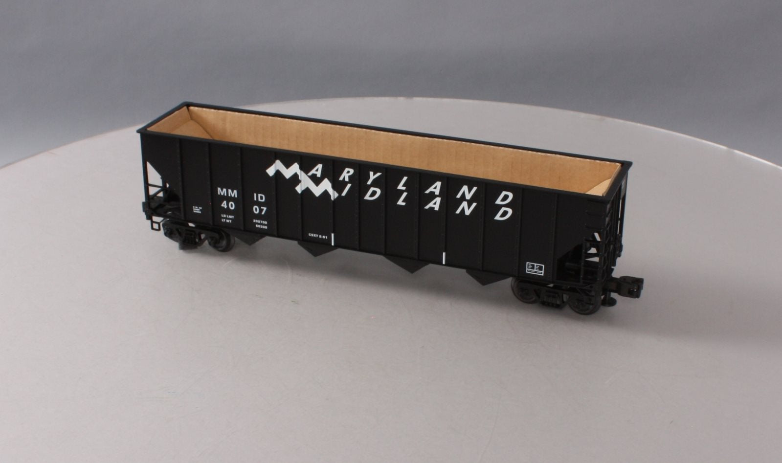 Weaver U4907 O Gauge Maryland Midland 4 Bay High Side Hopper #4007 (3 Rail) LN/Box