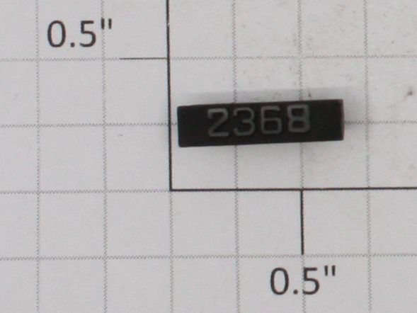 Lionel 2368-6/10 Right Hand Black Painted Raised Number Marker Lens/Number Board