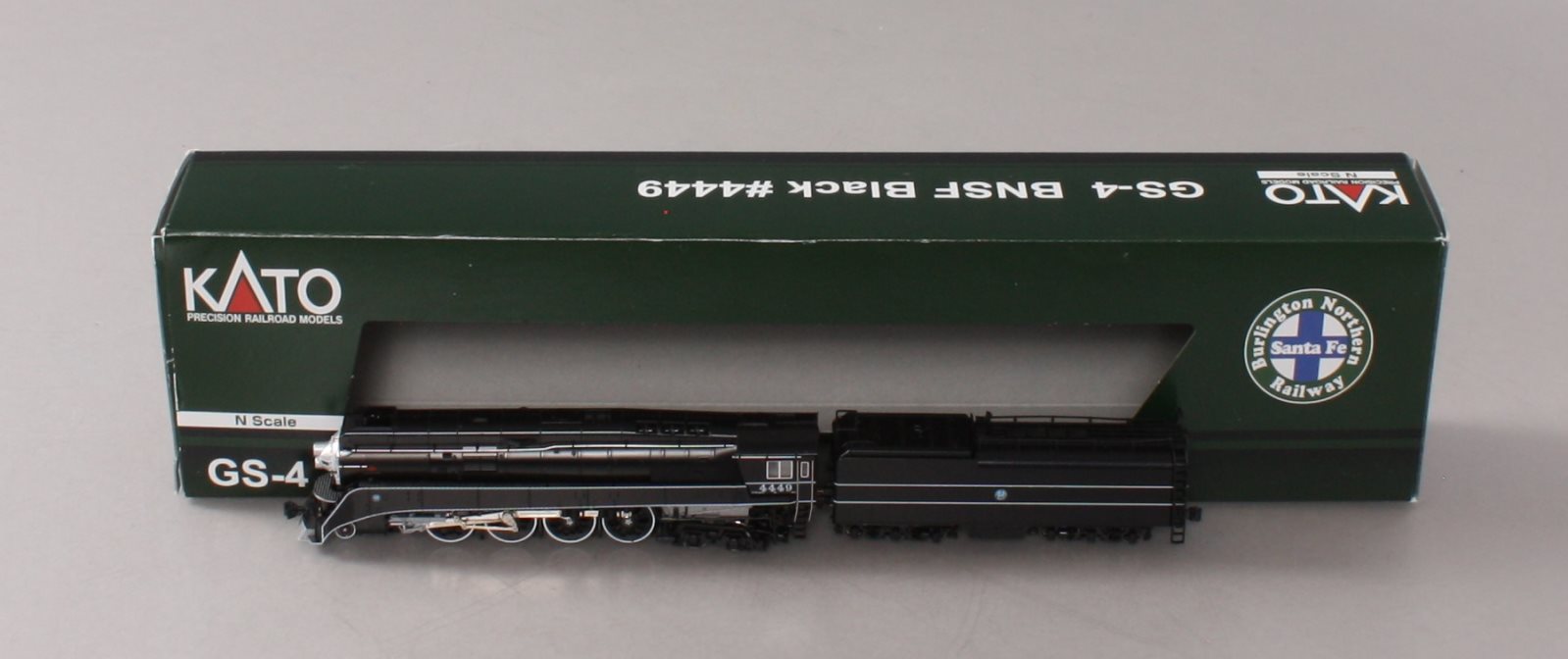 Kato 126-0312 N BNSF Excursion 4-8-4 GS-4 Black #4449