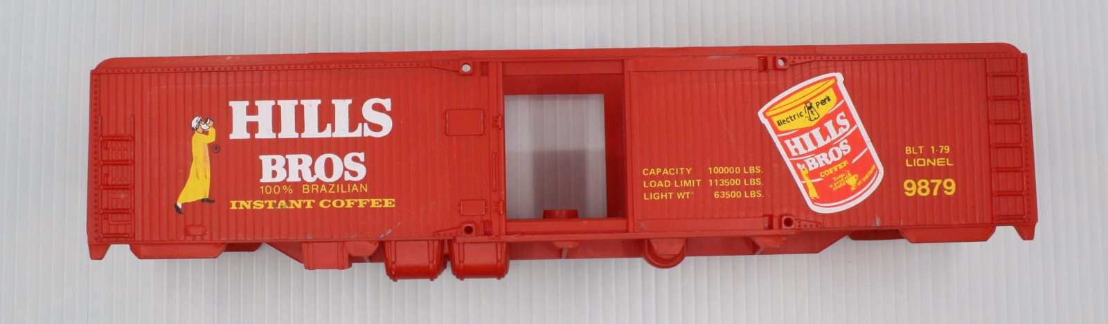 Lionel 9879-3 Reefer Body Shell Hills Bros 1979