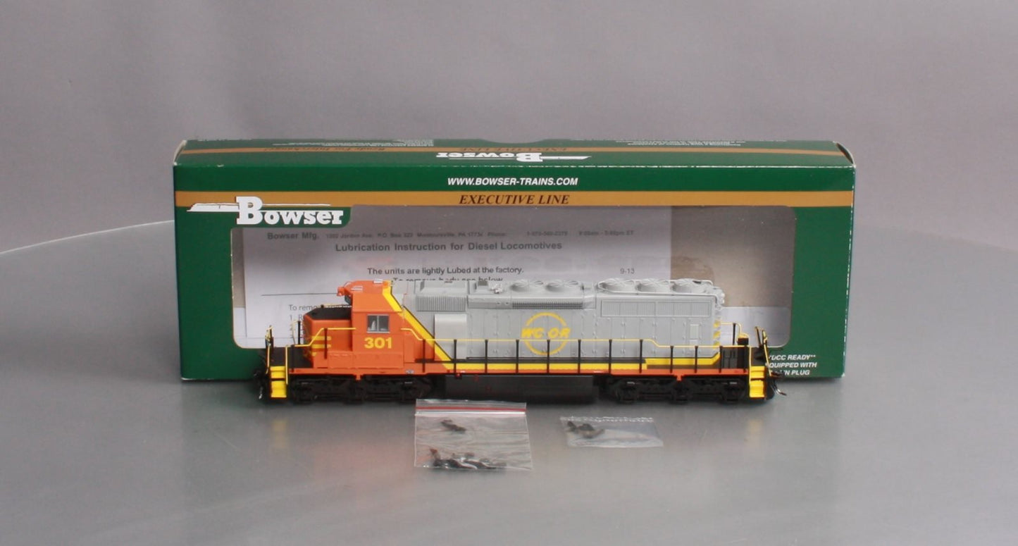 Bowser 24573 HO Wellsboro & Corning Railroad GMD SD40-2 Diesel Loco w/Sound #301