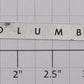 American Flyer 960 S Scale Nameplate for Columbus Passenger Car