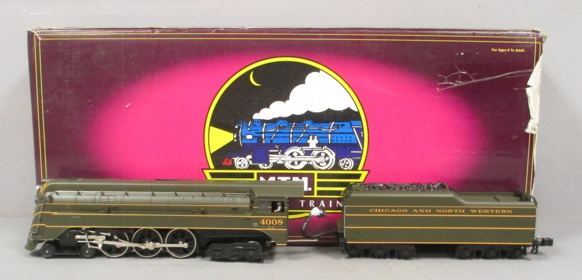 MTH 20-3034-1 O CNW 4-6-4 E-4 Hudson Steam Locomotive & Tender w/PS1 #4008 LN/Box