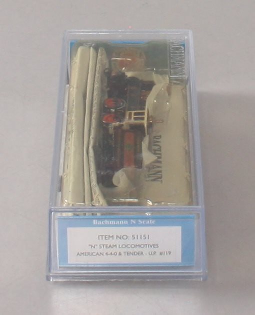 Bachmann 51151 N Union Pacific 4-4-0 American Steam Locomotive & Tender #119