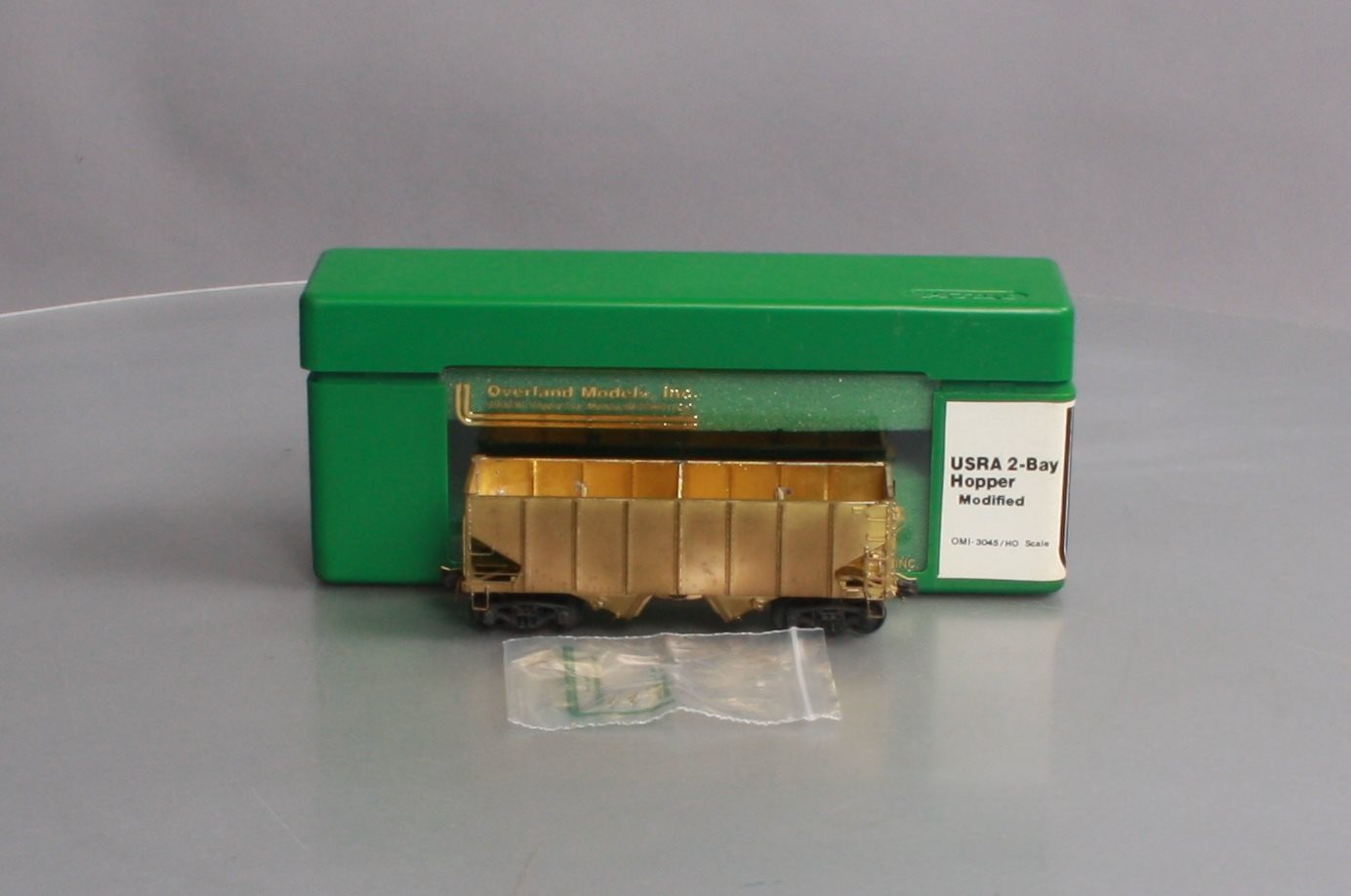 Overland 3045 HO Brass USRA 2-Bay Modified Hopper - unpainted LN/Box