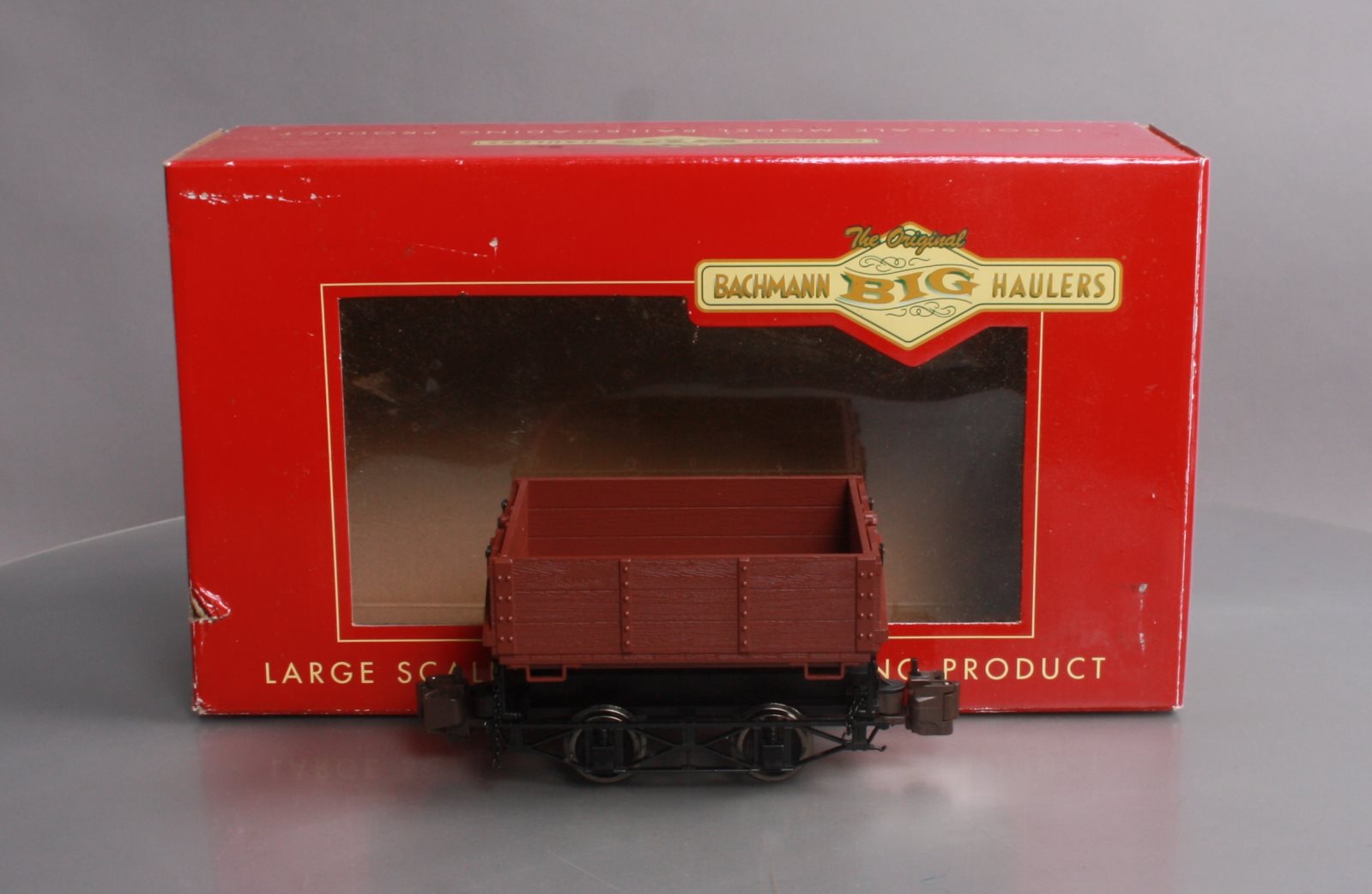 Bachmann 92502 G Scale Brown Side Dump Car LN/Box