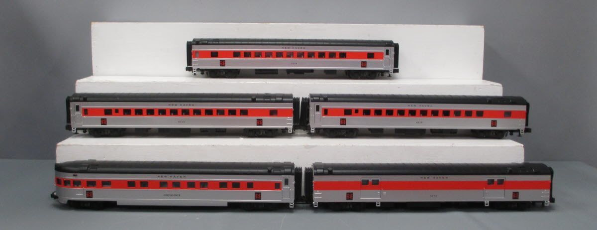 MTH 20-80003C O Gauge New Haven 70' Streamlined Passenger 5-Car Set LN/Box