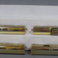 MTH 30-6707 O PRR 60' 18K Gold Plated Aluminum Passenger Car Set (Set of 4) EX/Box