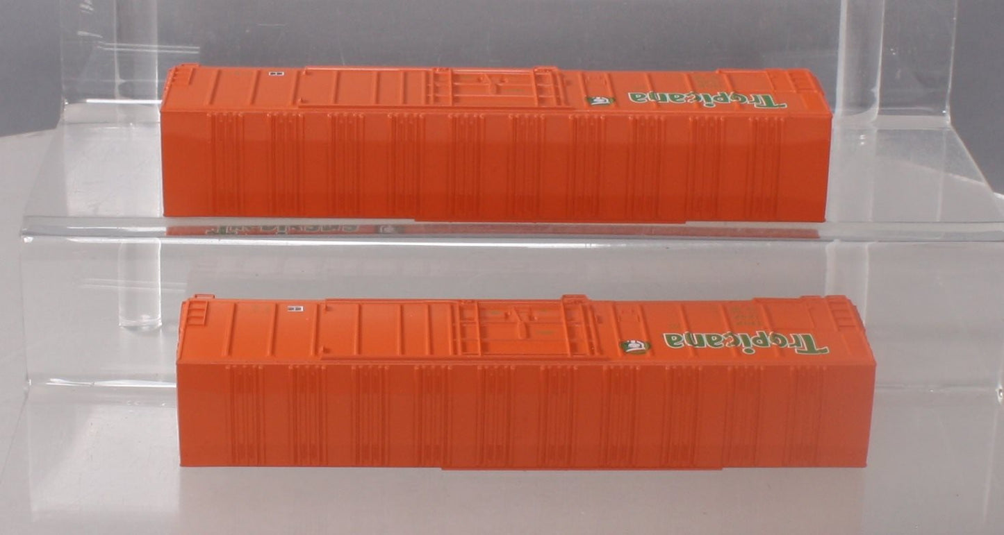 Athearn 2319 HO Scale Tropicana 57'''' Reefer Car #1229 & 1242 Kit (Set of 2)