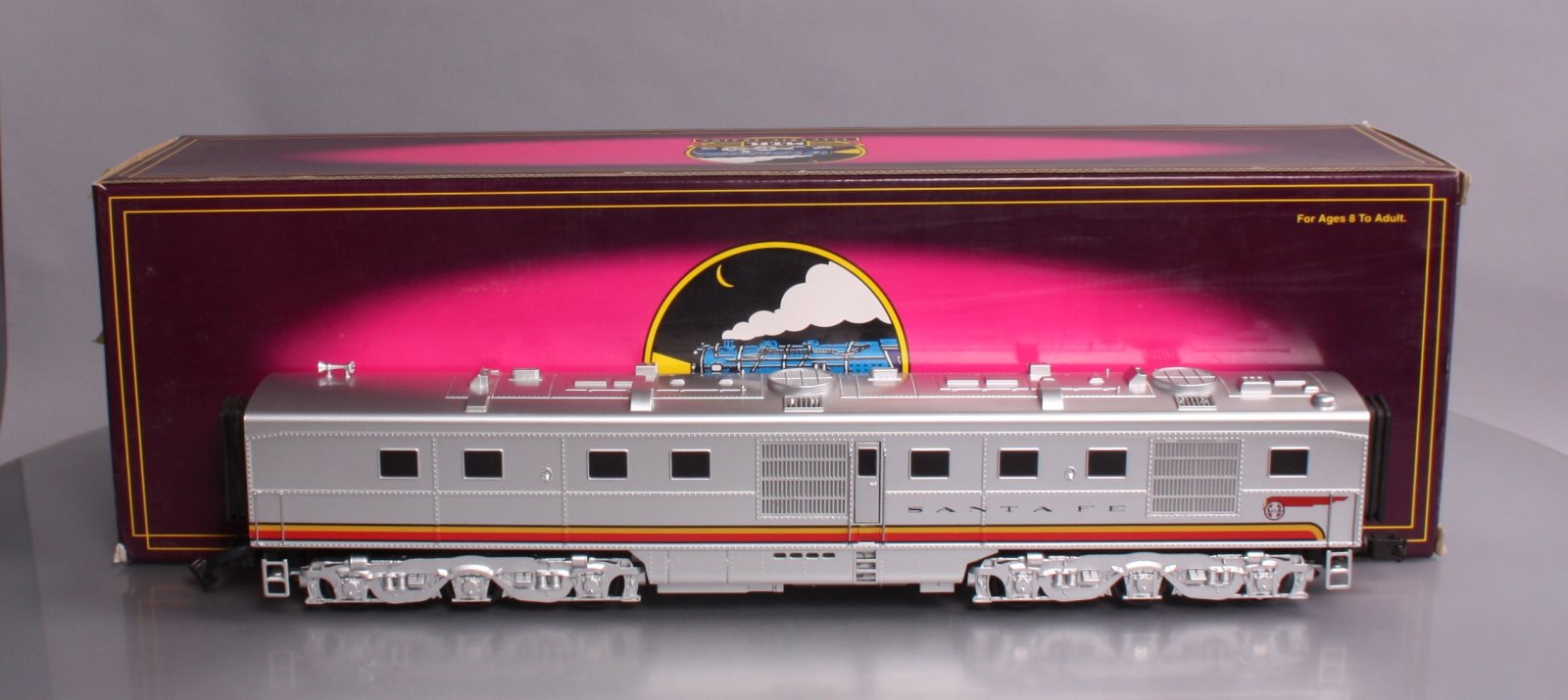 MTH 20-2223-3 O Gauge Santa Fe DL110 B-Unit Powered Diesel Engine LN/Box