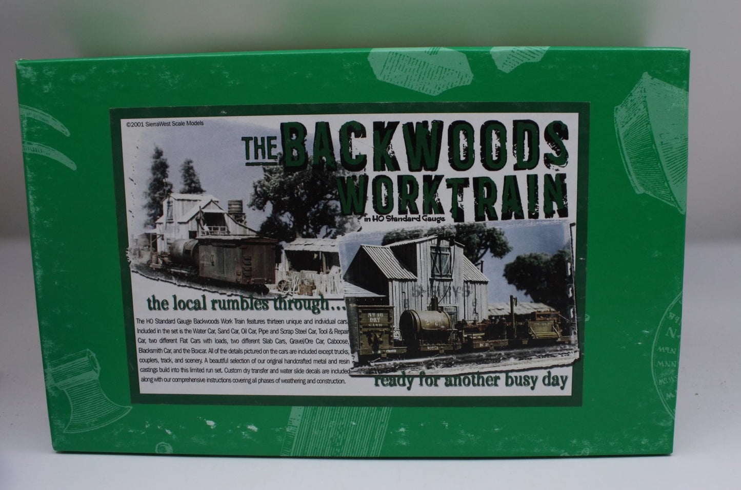 Sierra West HO Scale The Backwoods Worktrain Building Kit