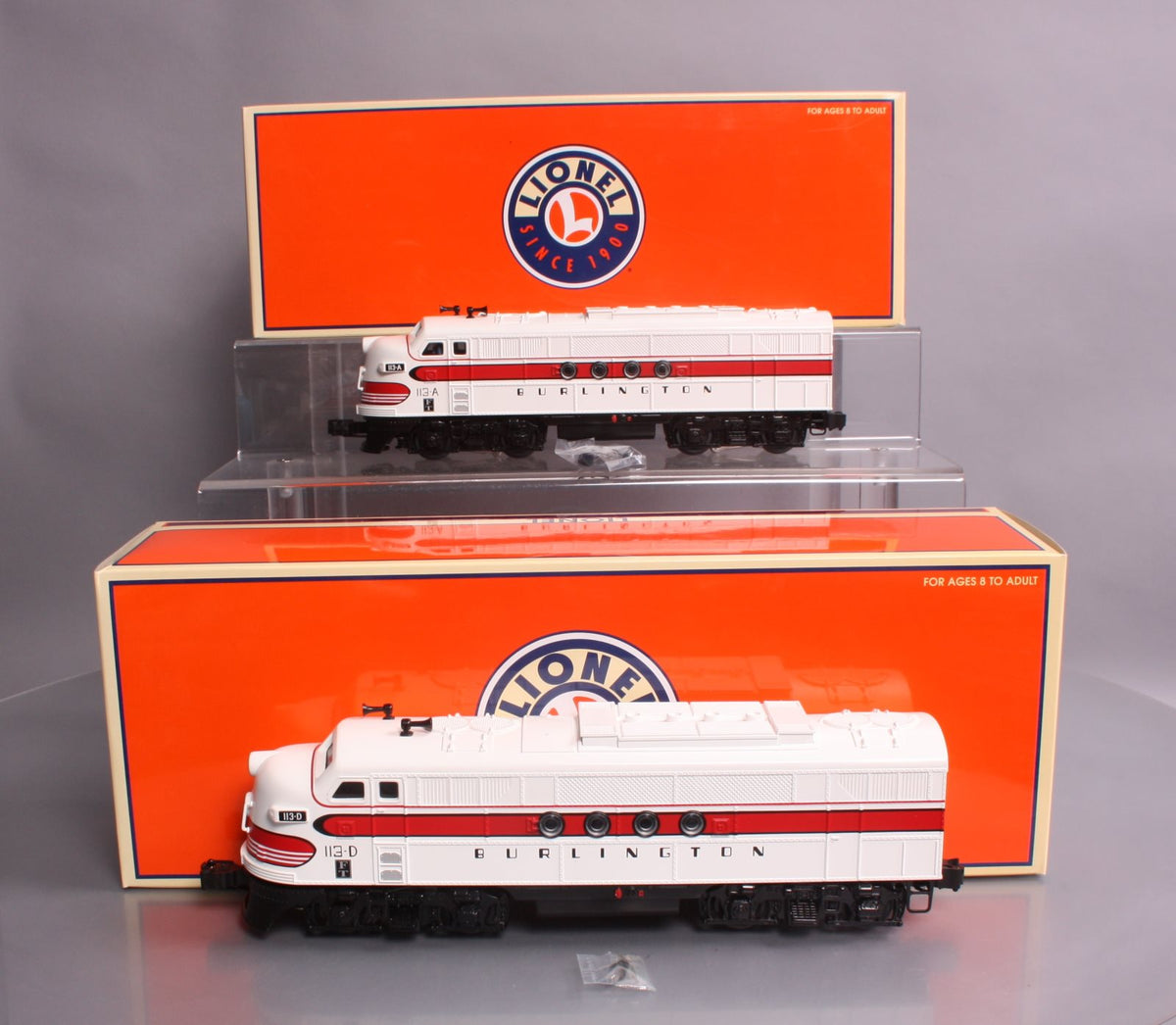 Lionel 6-24511 O Gauge Burlington FT AA Diesel Locomotive Set  #113A/113D LN/Box