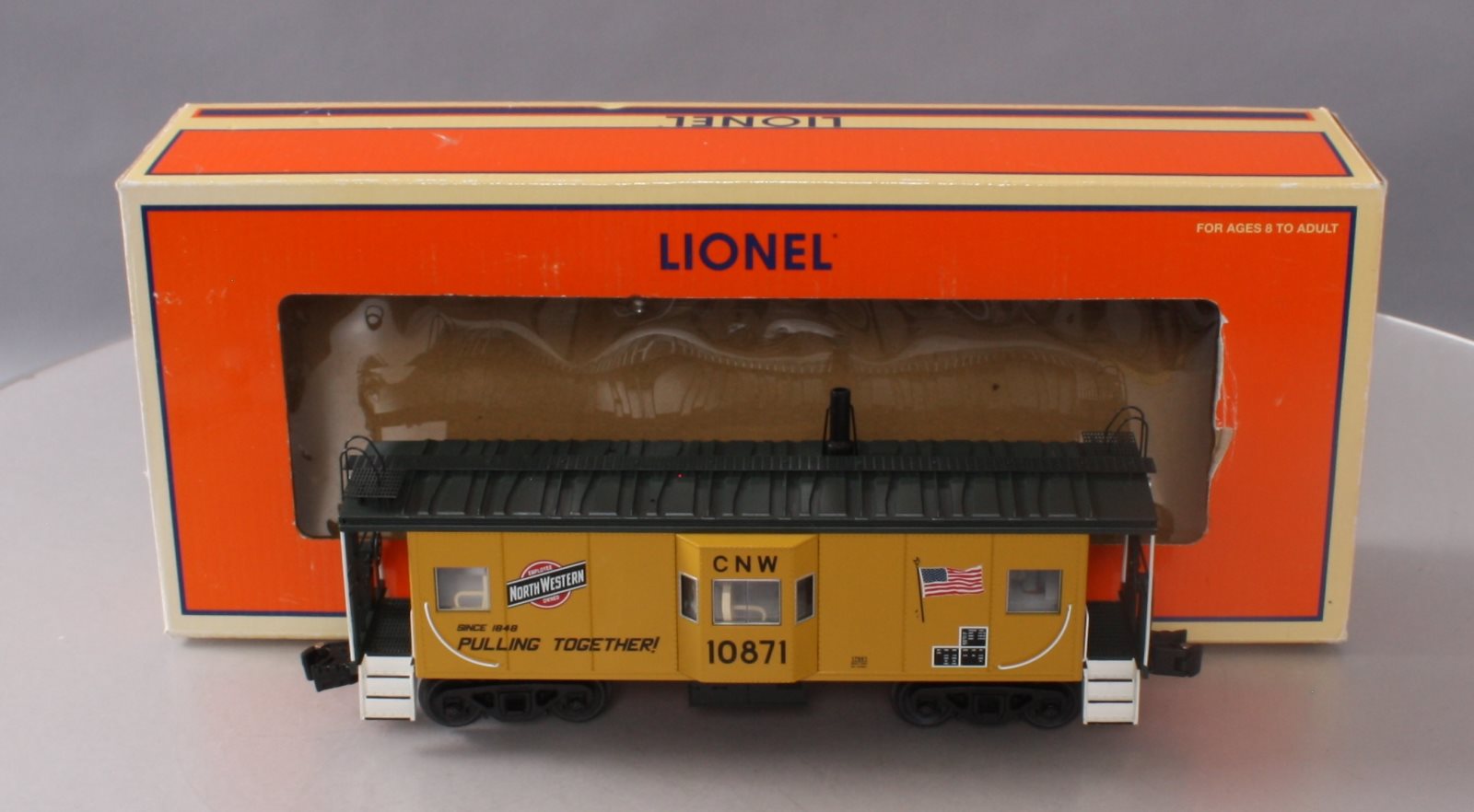 Lionel 6-17661 O Gauge Chicago & North Western Bay Window Caboose #10871 LN/Box