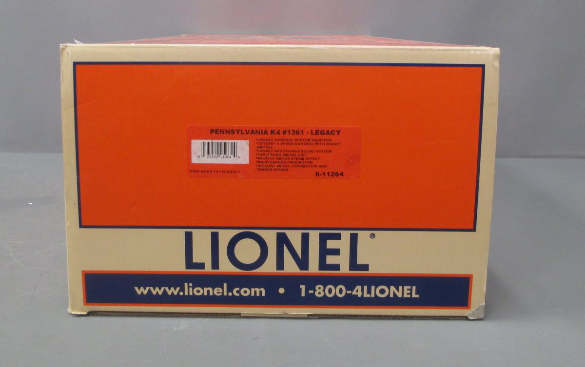 Lionel 6-11264 O Scale Pennsylvania K4 Legacy Steam Locomotive and Tender #1361 LN/Box