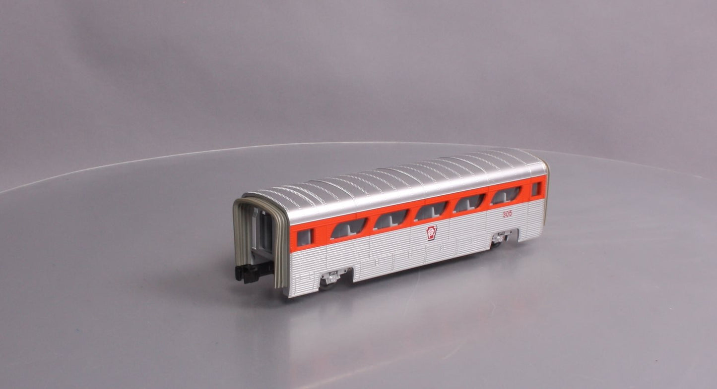 MTH 30-6166 O Gauge Pennsylvania Aerotrain Coach Passenger Car #305 LN/Box