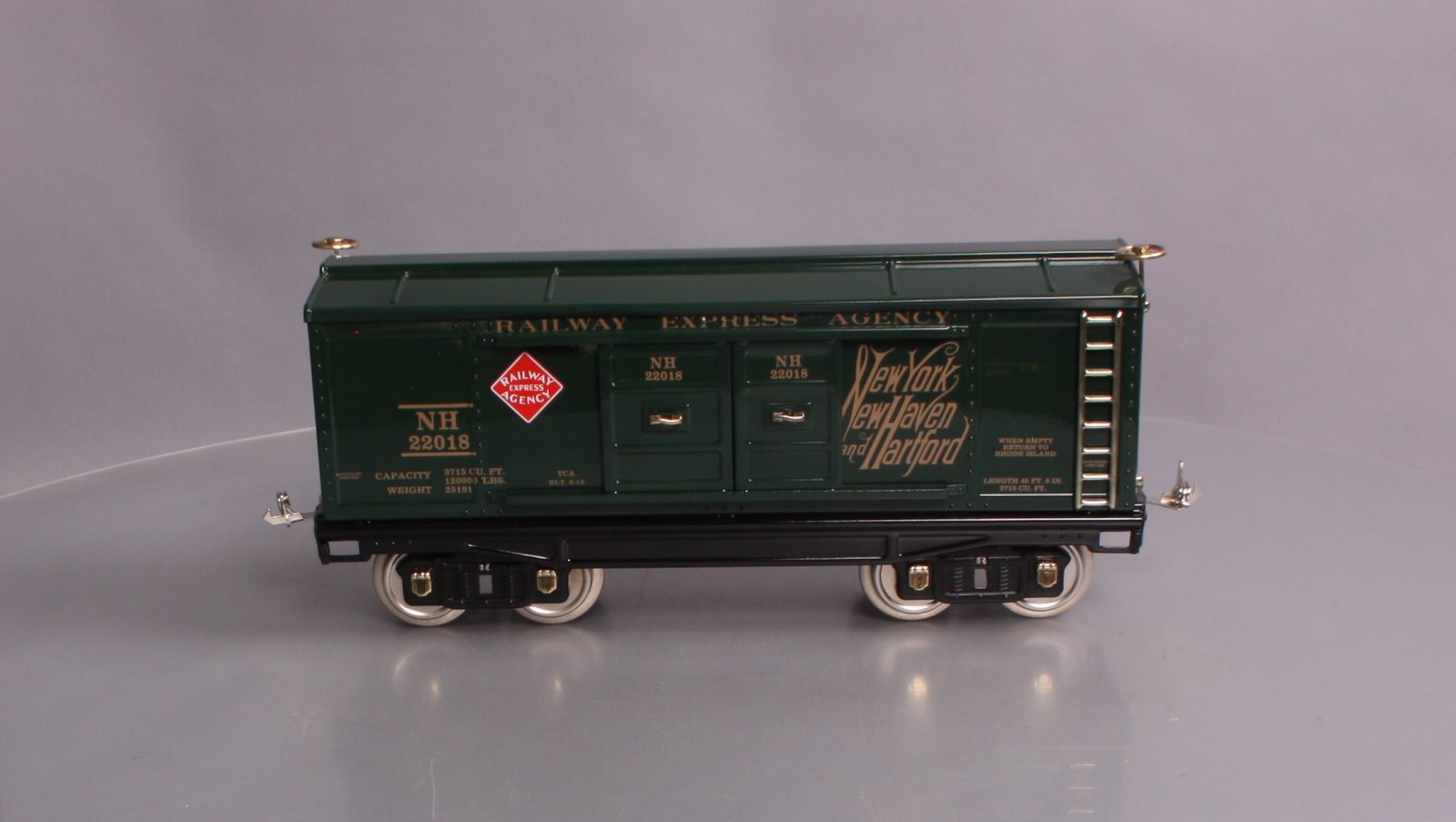 Lionel 11-30252 214 Std. Gauge Box Car-New Haven (Green) #22018 LN/Box