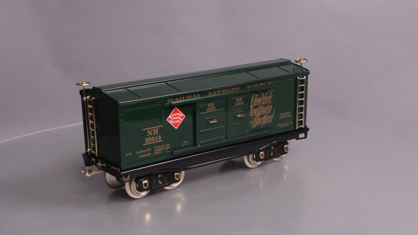 Lionel 11-30252 214 Std. Gauge Box Car-New Haven (Green) #22018 LN/Box