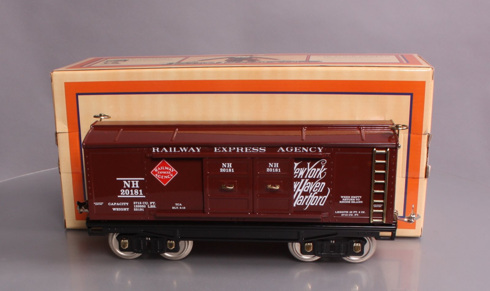 Lionel 11-30253 214 Std. Gauge Box Car - New Haven (Tuscan) LN/Box