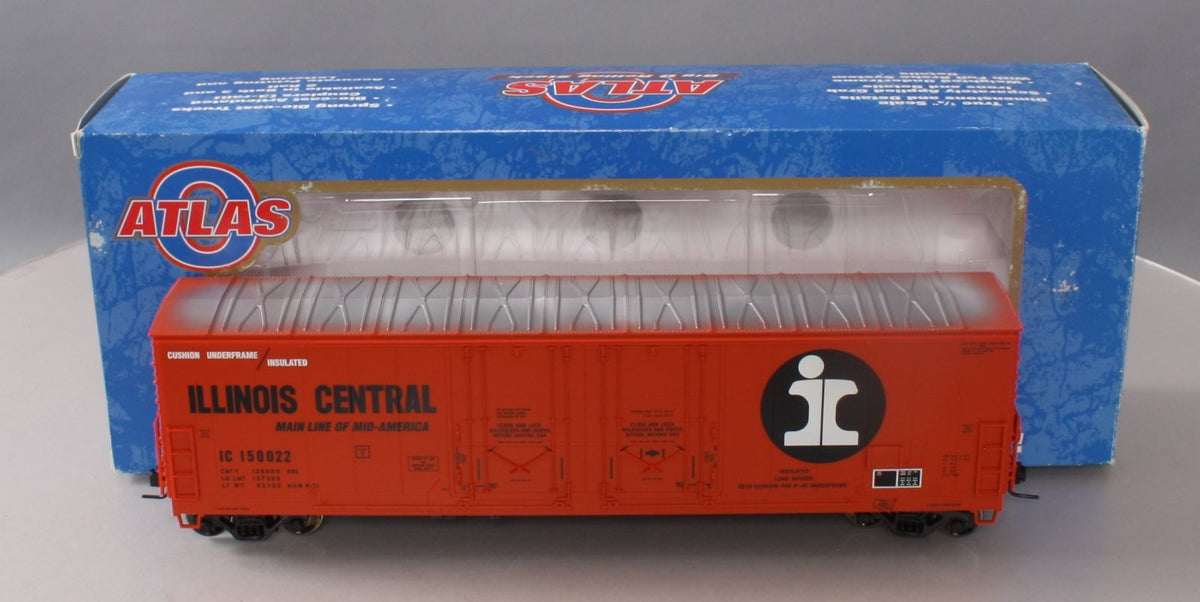 Atlas 7512-2 O Scale Illinois Central 53' Double-Plug Door Box Car (2-Rail) LN/Box