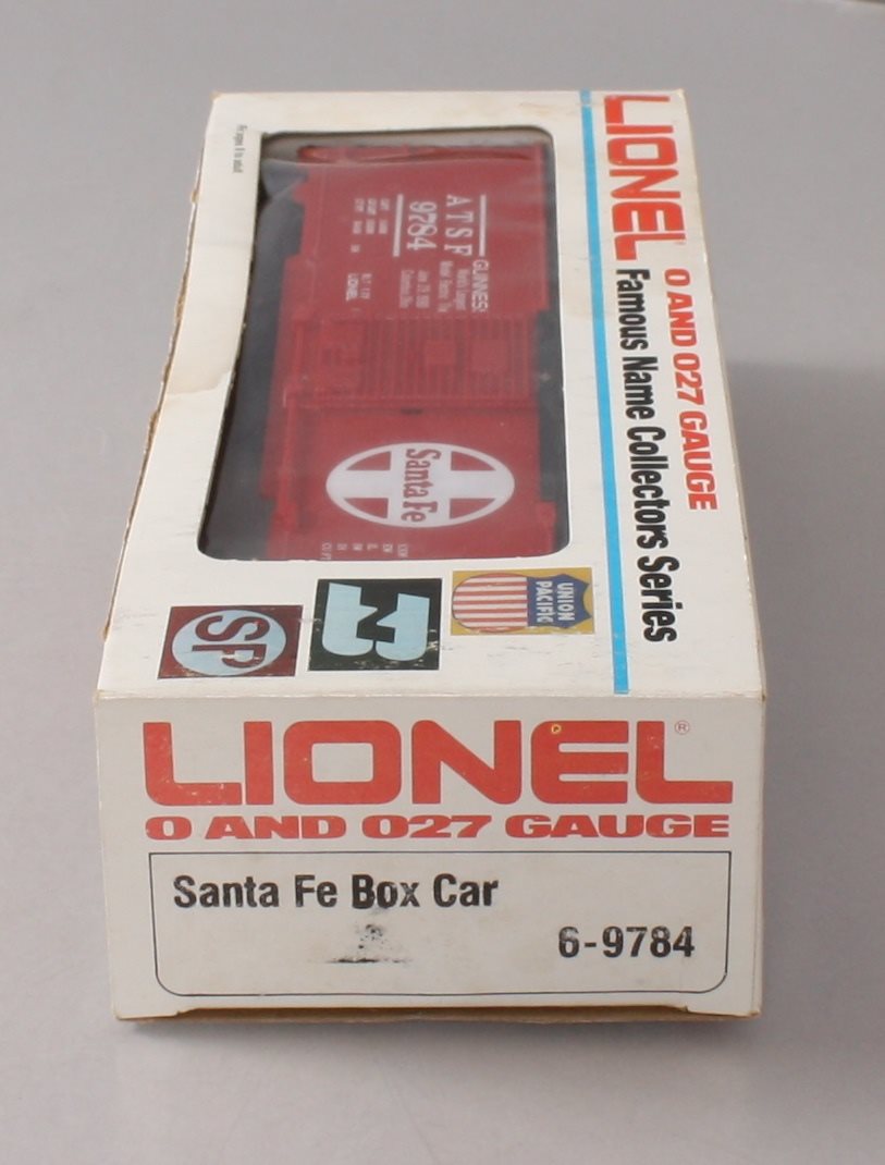 Lionel 6-9784 O Santa Fe Boxcar w/ Guinness Overstamp - Rare LN/Box