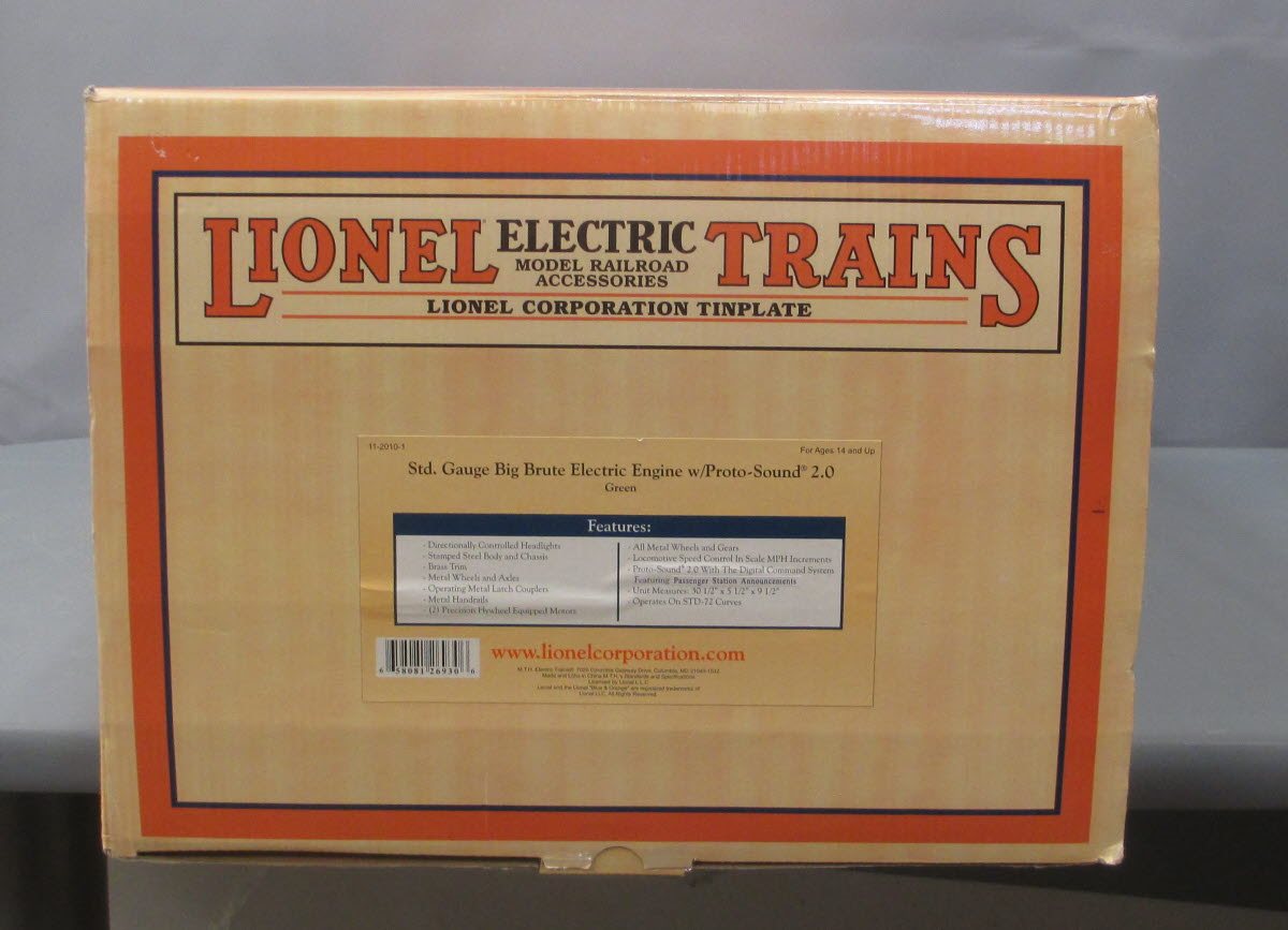 MTH 11-2010-1 Green Std. Gauge Big Brute Electric Engine w/PS2 LN/Box