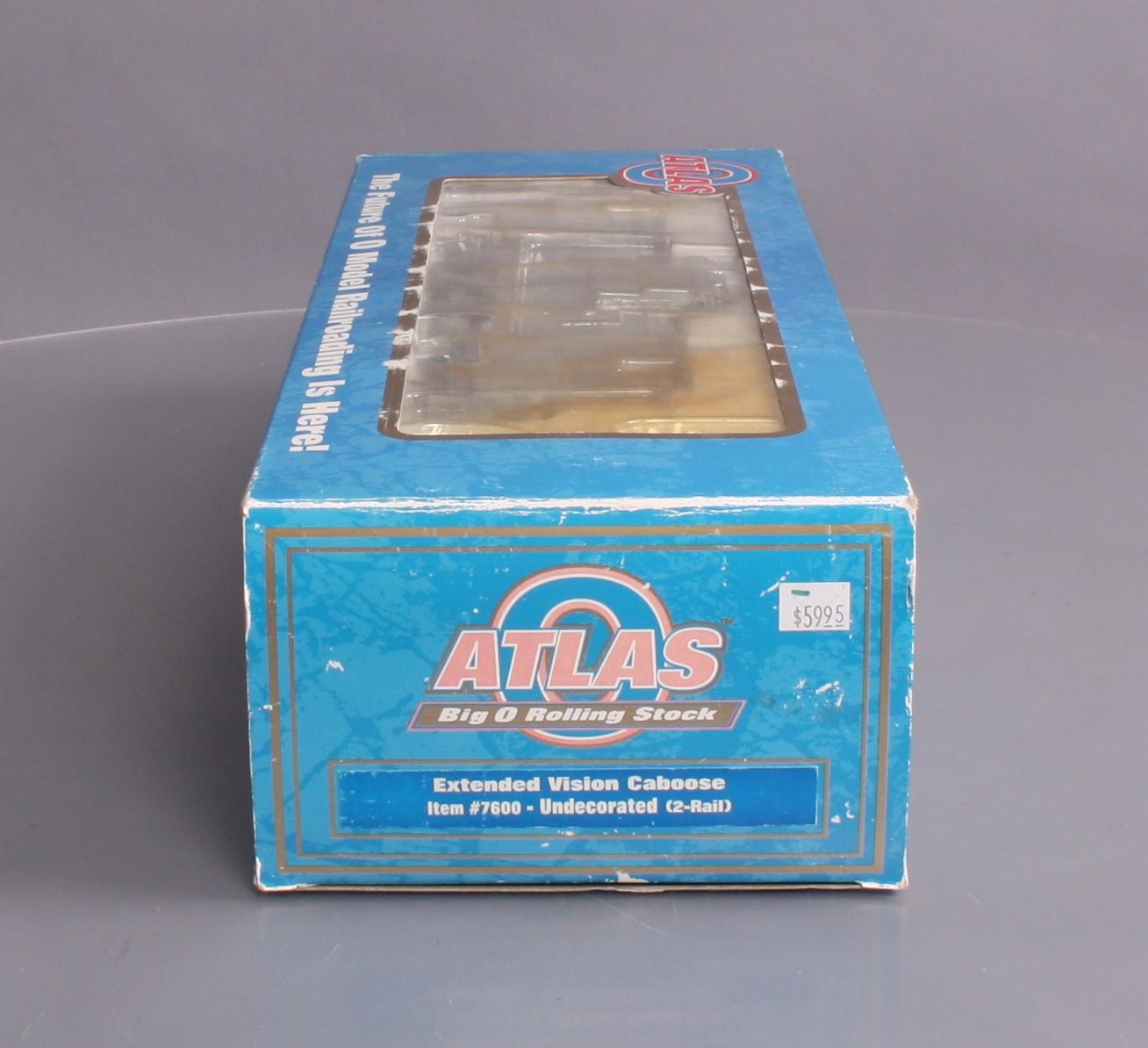 Atlas 7600 2 Rail Undecorated Extended Vision Caboose