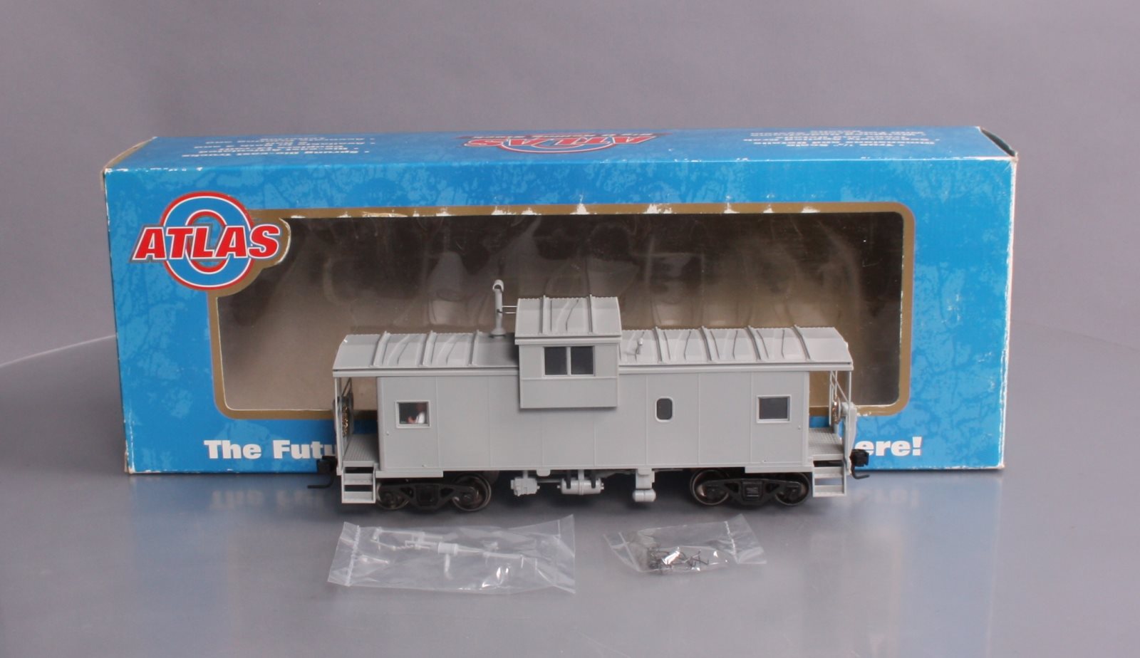 Atlas 7600 2 Rail Undecorated Extended Vision Caboose