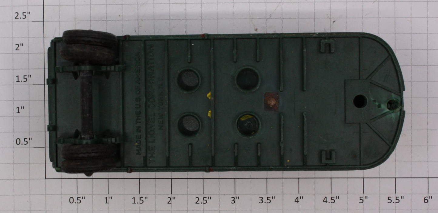 Lionel 3460-100XG4 Green Lionel Trains Incomplete Trailer Van
