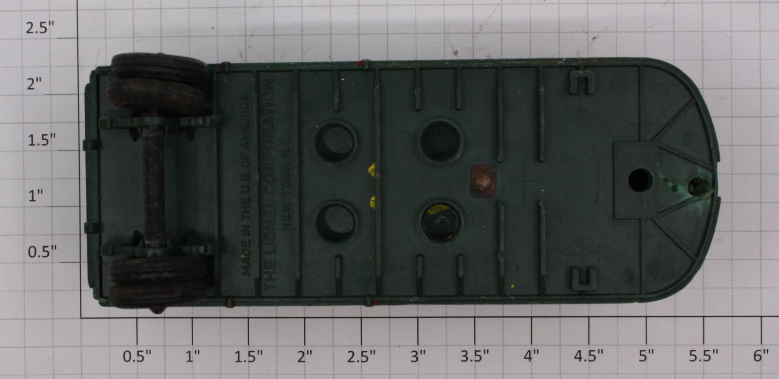 Lionel 3460-100XG4 Green Lionel Trains Incomplete Trailer Van