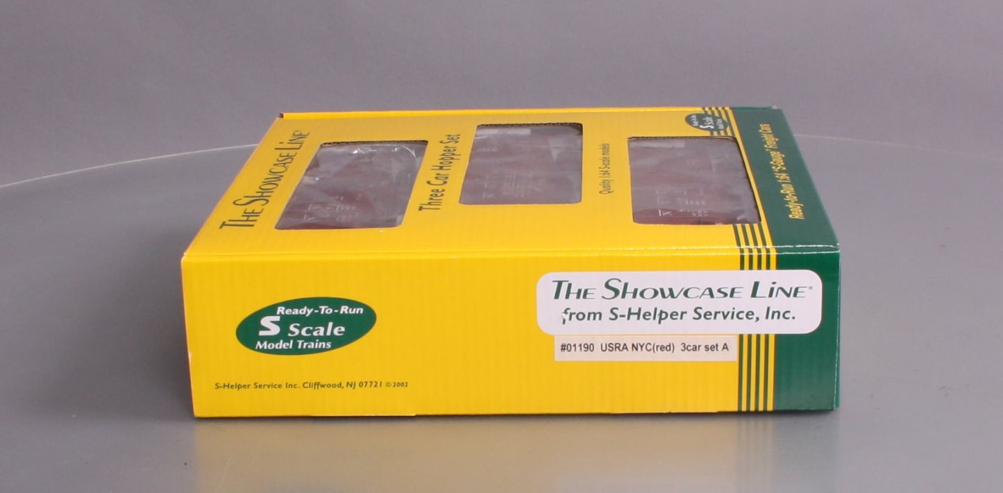 S-Helper 01190 S Scale NYC Red Hopper Car Set A EX/Box