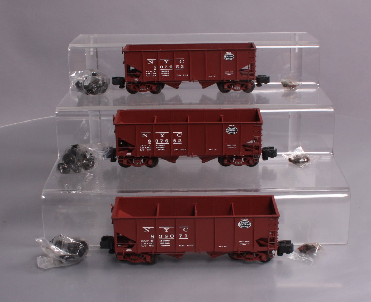 S-Helper 01190 S Scale NYC Red Hopper Car Set A EX/Box