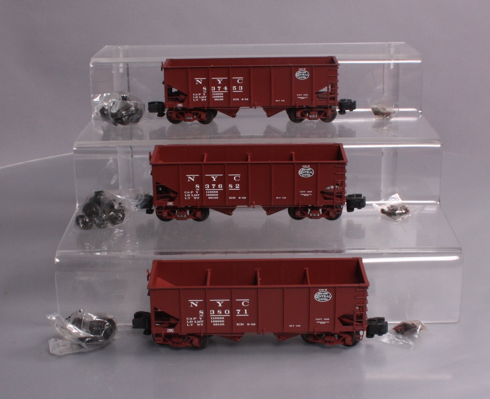 S-Helper 01190 S Scale NYC Red Hopper Car Set A EX/Box