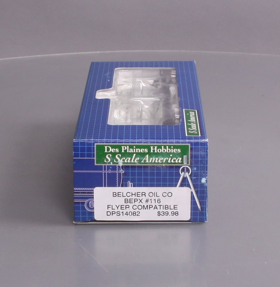 Des Plaines Hobbies DPS14082 S Scale Belcher Oil Co. Tank Car #116 (Hi-Rail) LN/Box