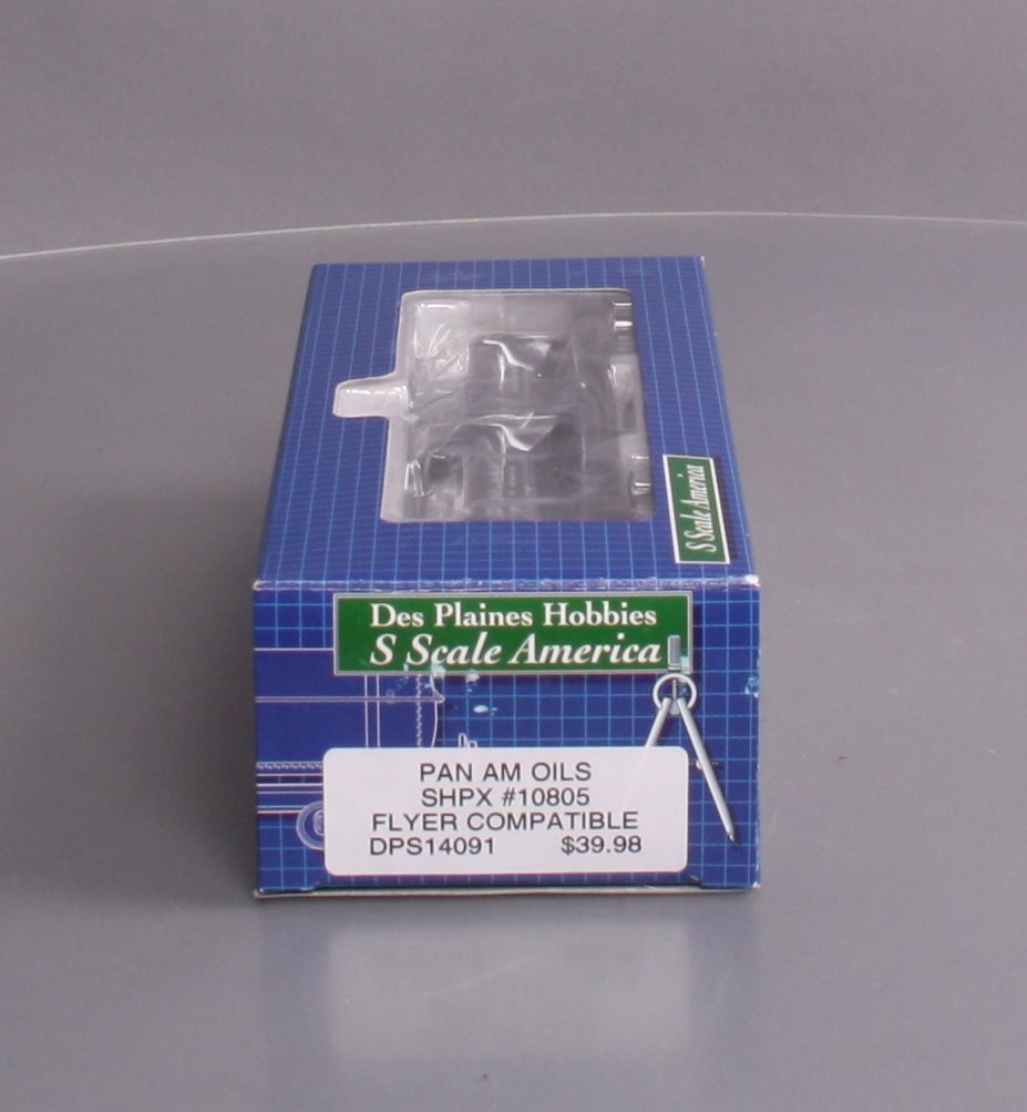 Des Plaines Hobbies DPS14091 S Scale Pan AM Oils Tank Car #10805 LN/Box