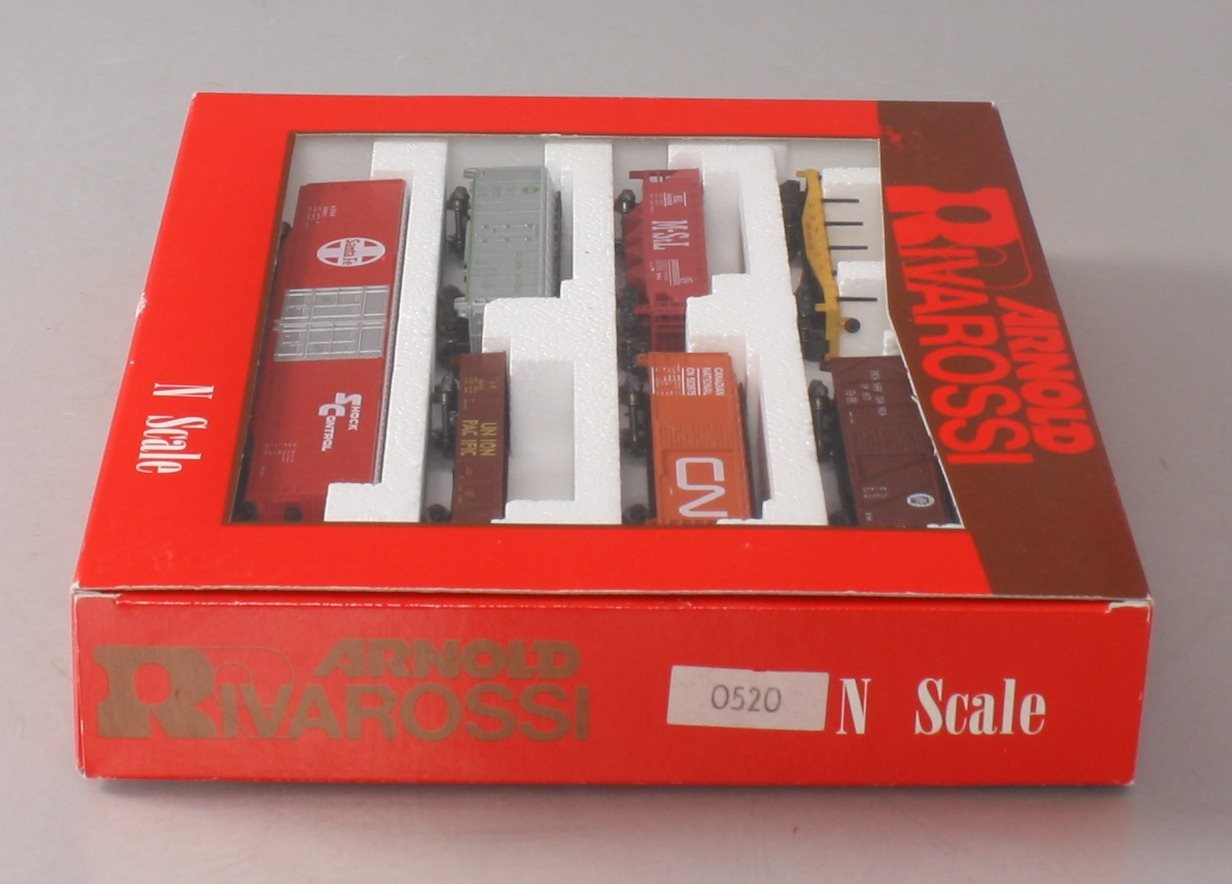 Rivarossi 0520 N Scale 7-Car Freight Car Set LN/Box