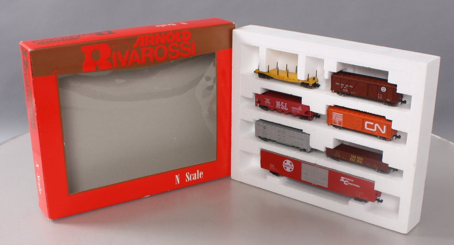 Rivarossi 0520 N Scale 7-Car Freight Car Set LN/Box