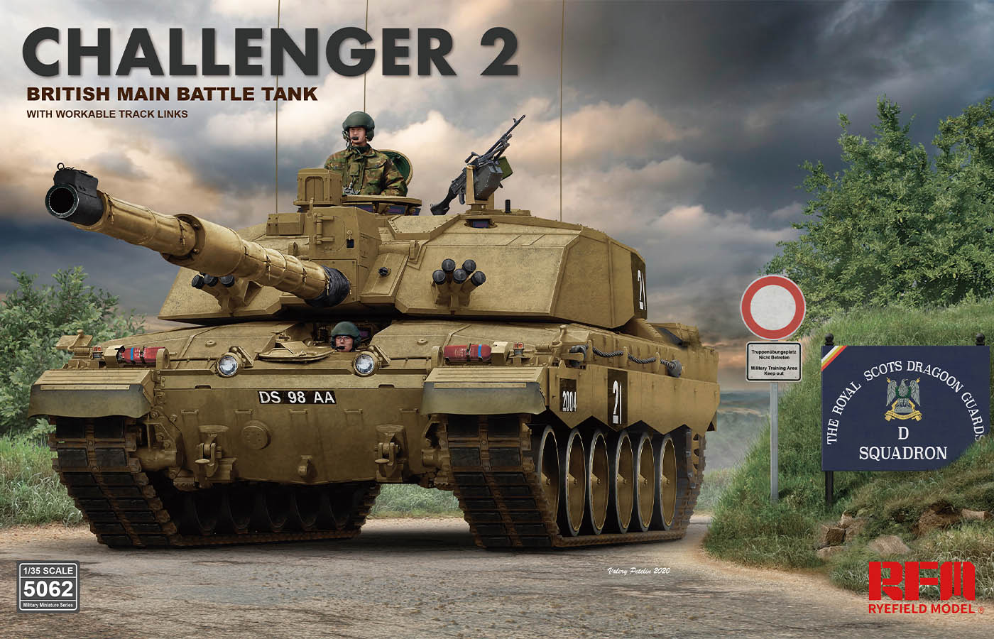 Rye Field Models 5062 1:35 British Challenger 2 Military Tank Model Kit