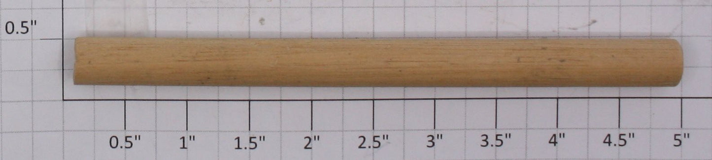 Lionel 164-64 3/8" x 4-3/4" Small Unstained Wood Log