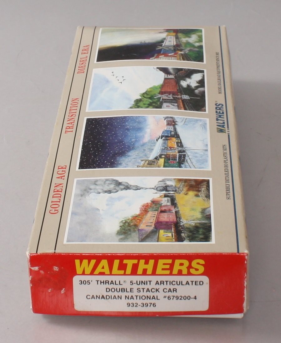 Walthers 932-3976 HO CN 305' Thrall 5-Unit Articulated Double Stack Car Kit