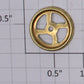 Lionel 211-15 3/4" Early Brass Brake Wheel for 200-500 Series Freight Cars