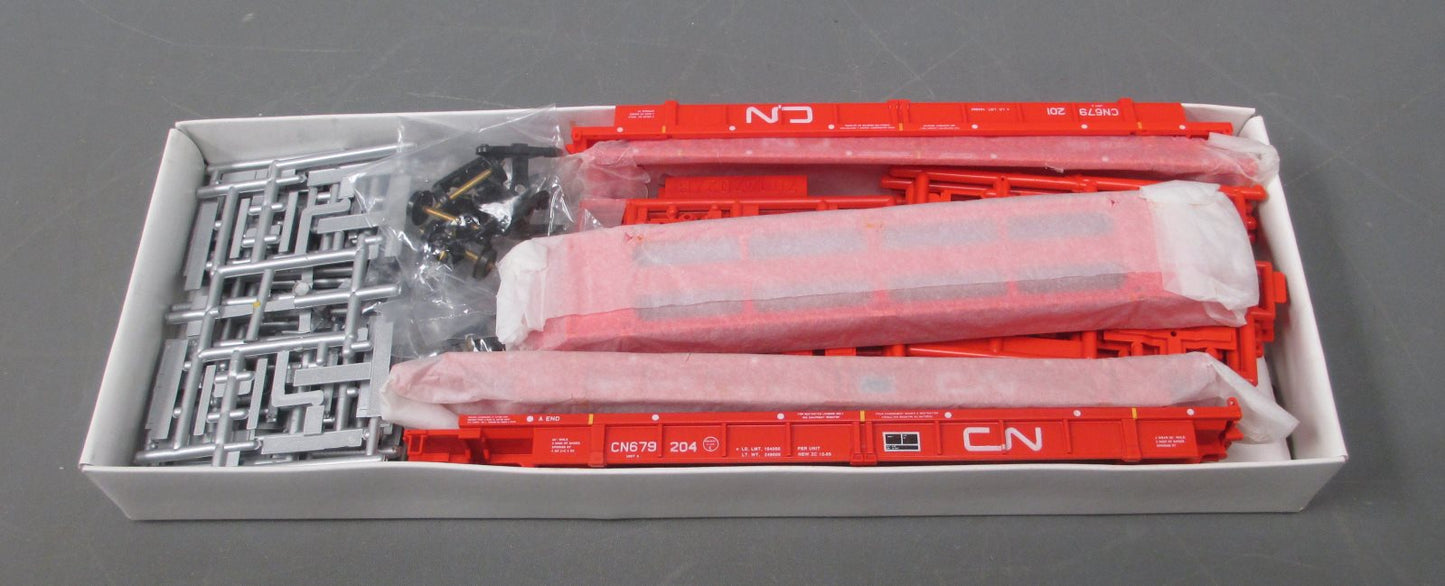 Walthers 932-3976 HO CN 305' Thrall 5-Unit Articulated Double Stack Car Kit