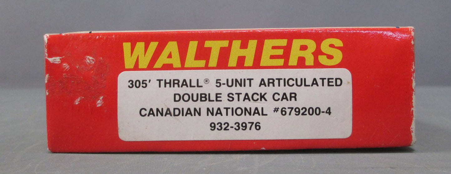 Walthers 932-3976 HO CN 305' Thrall 5-Unit Articulated Double Stack Car Kit