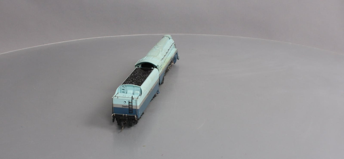 AHM 5196-02 HO Santa Fe Blue Goose 4-6-4 Hudson Steam Locomotive & Tender